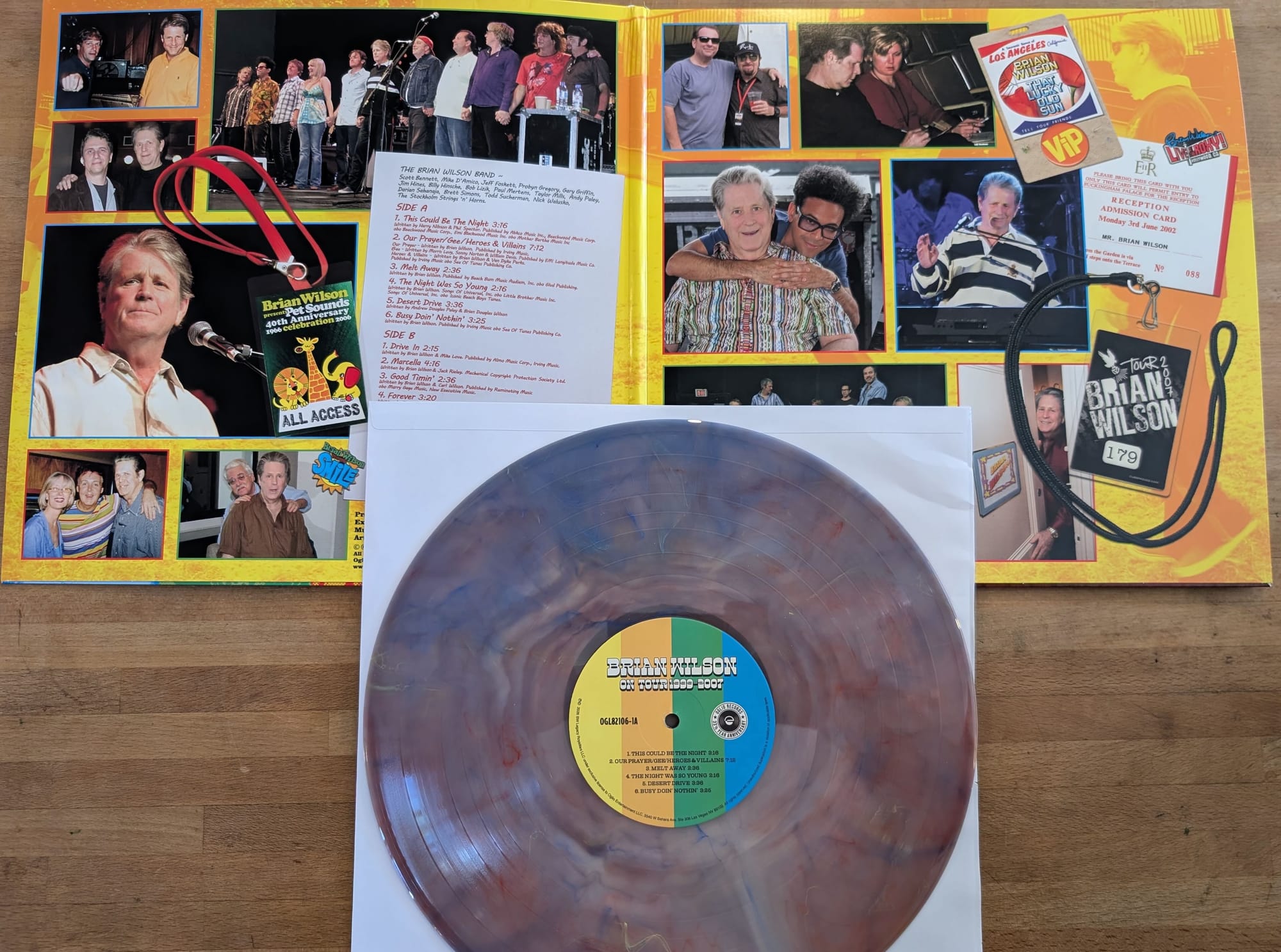 Inner gatefold and disc for Brian Wilson.