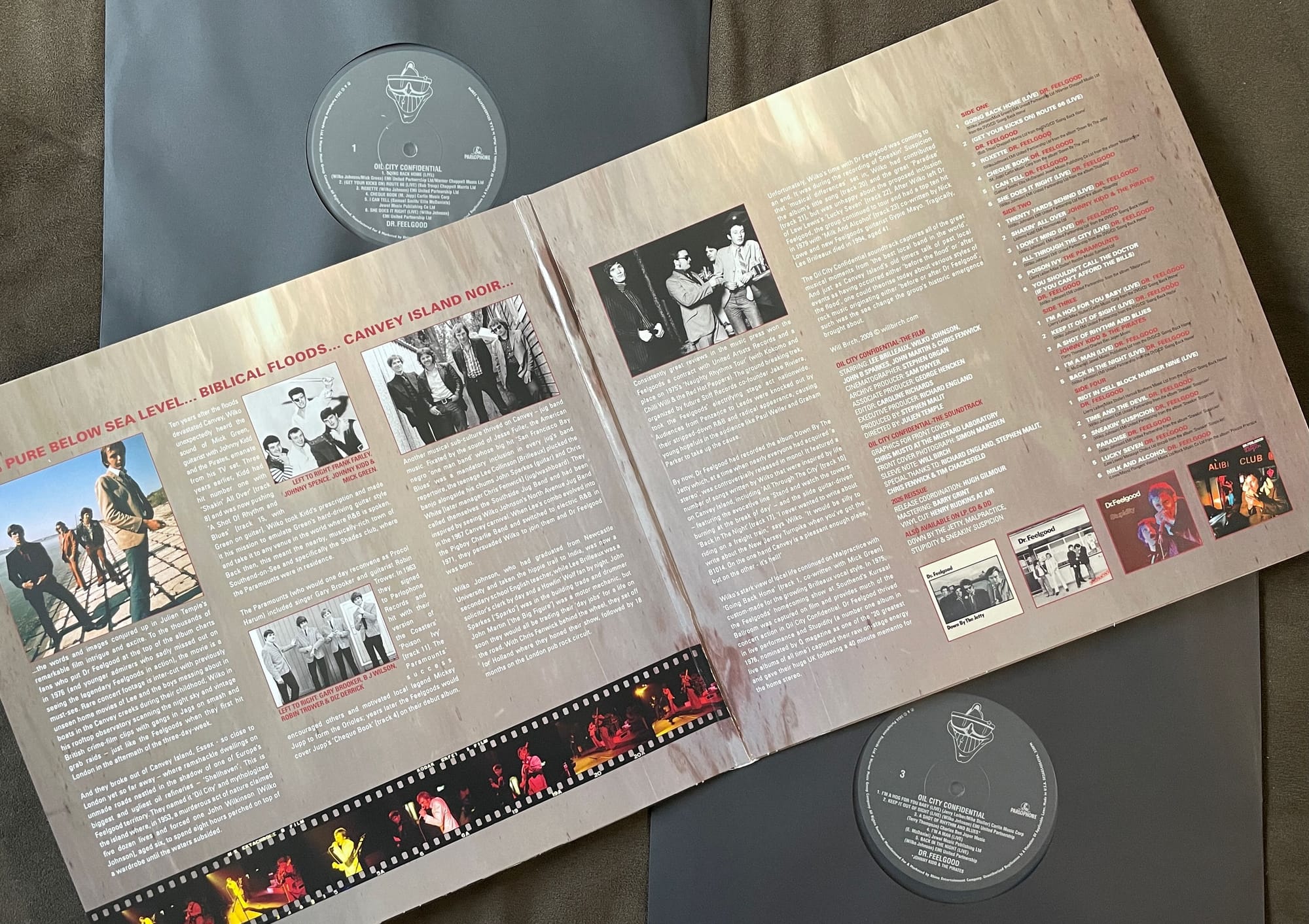 Inner gatefold and discs for Dr. Feelgood.