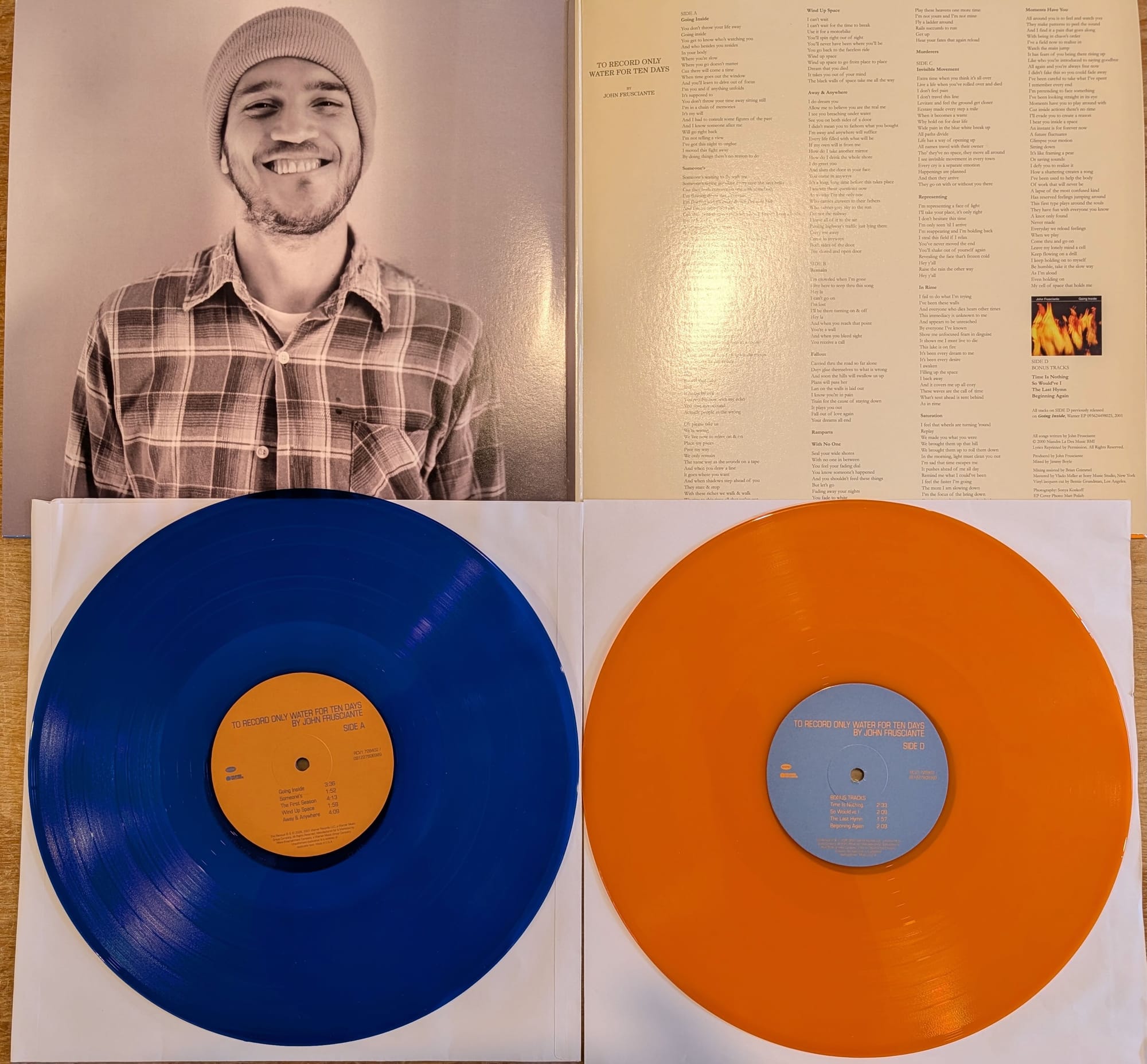 Inner gatefold and discs for John Frusciante.