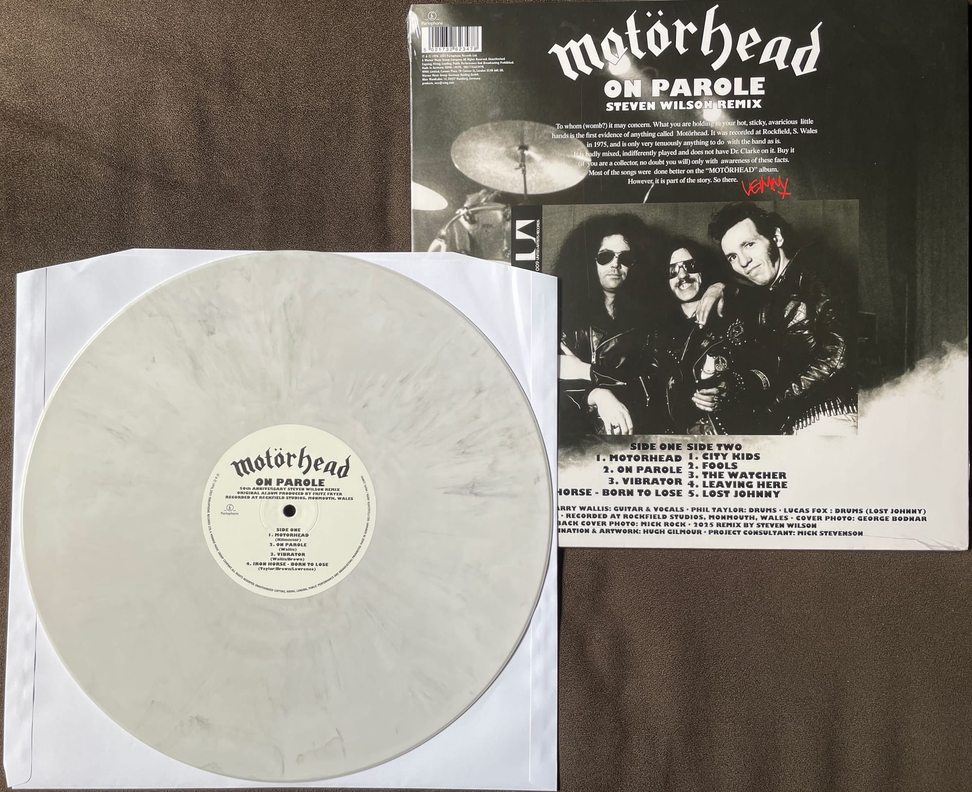 Back cover and disc for Motörhead.