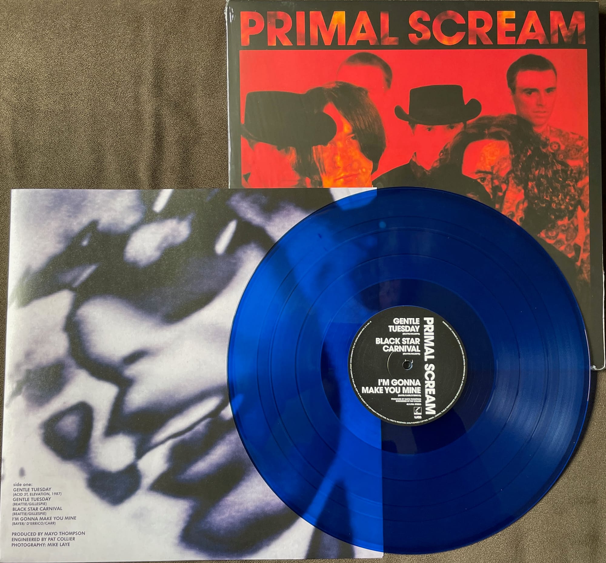 Back cover, inner sleeve, and disc for Primal Scream.
