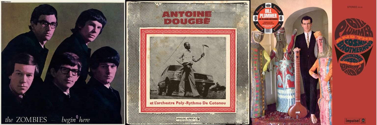 Cover art for the Zombies, Antoine Dougbé, and Bill Plummer.