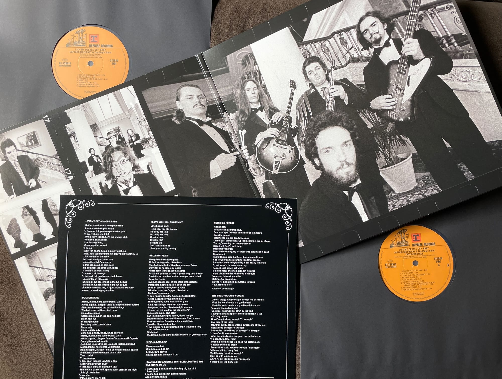 Inner gatefold, insert, and discs for Captain Beefheart and the Magic Band.