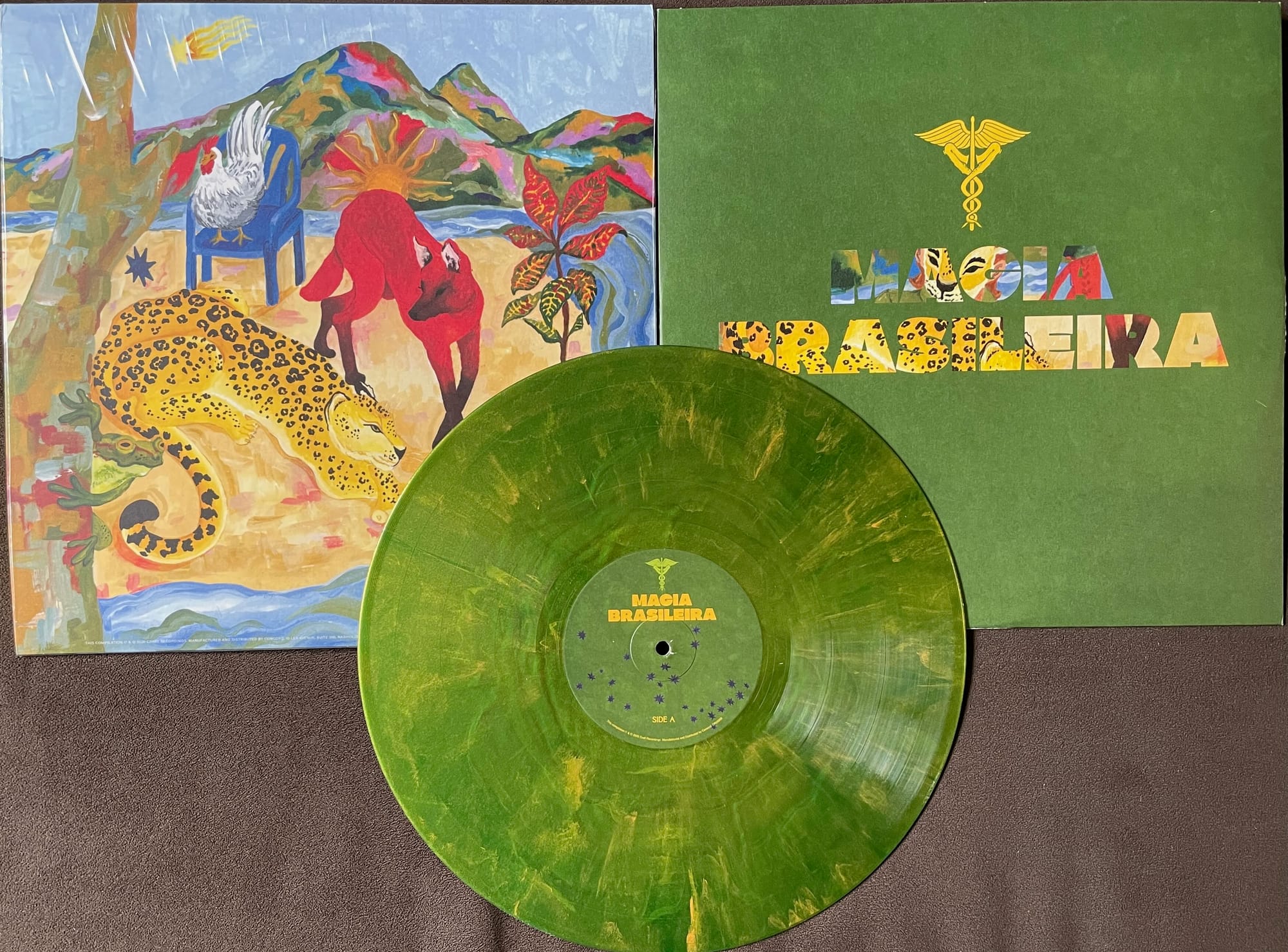 Back cover, inner sleeve, and disc for Magia Brasileira.