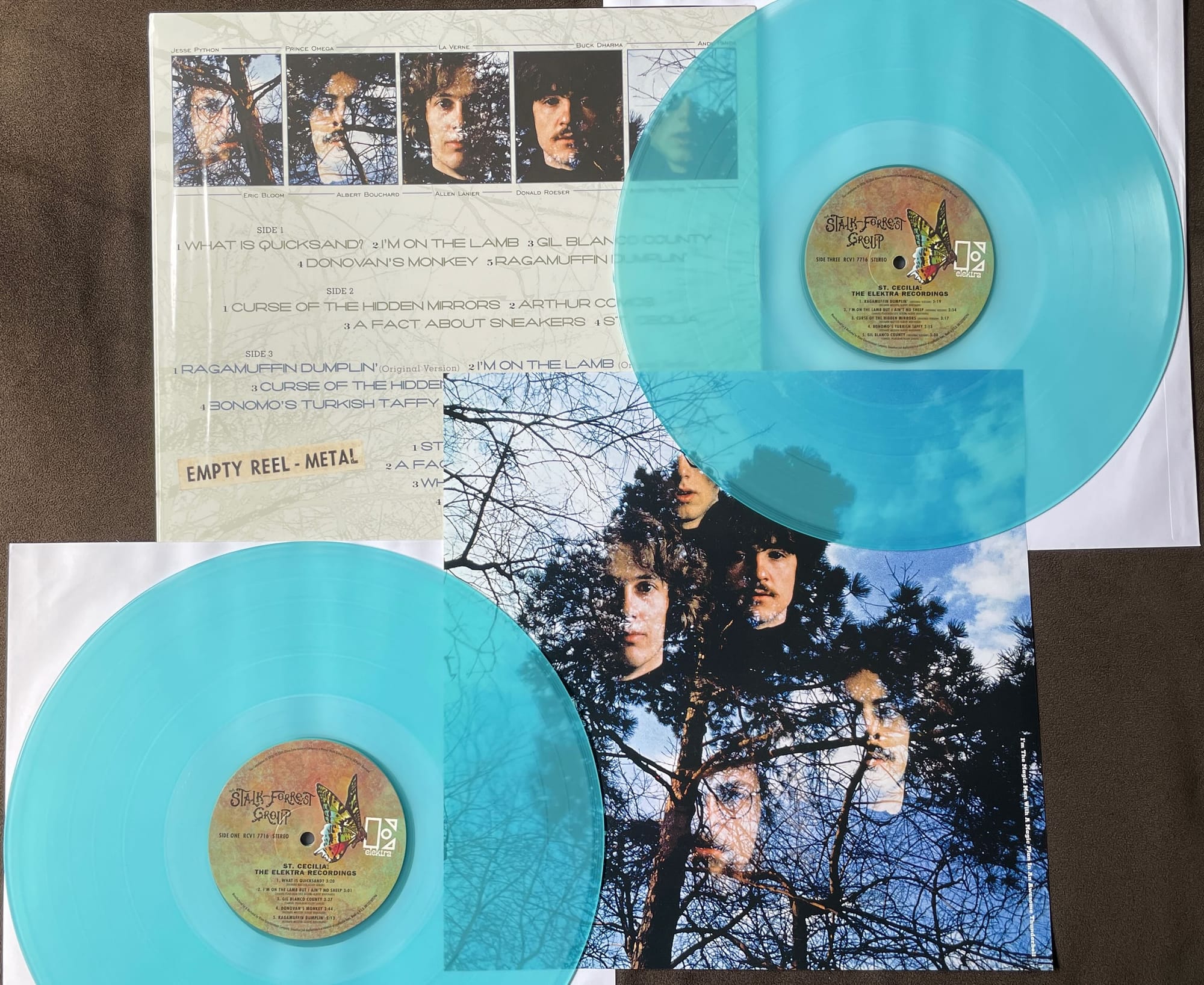 Back cover, insert, and discs for Stalk-Forrest Group.