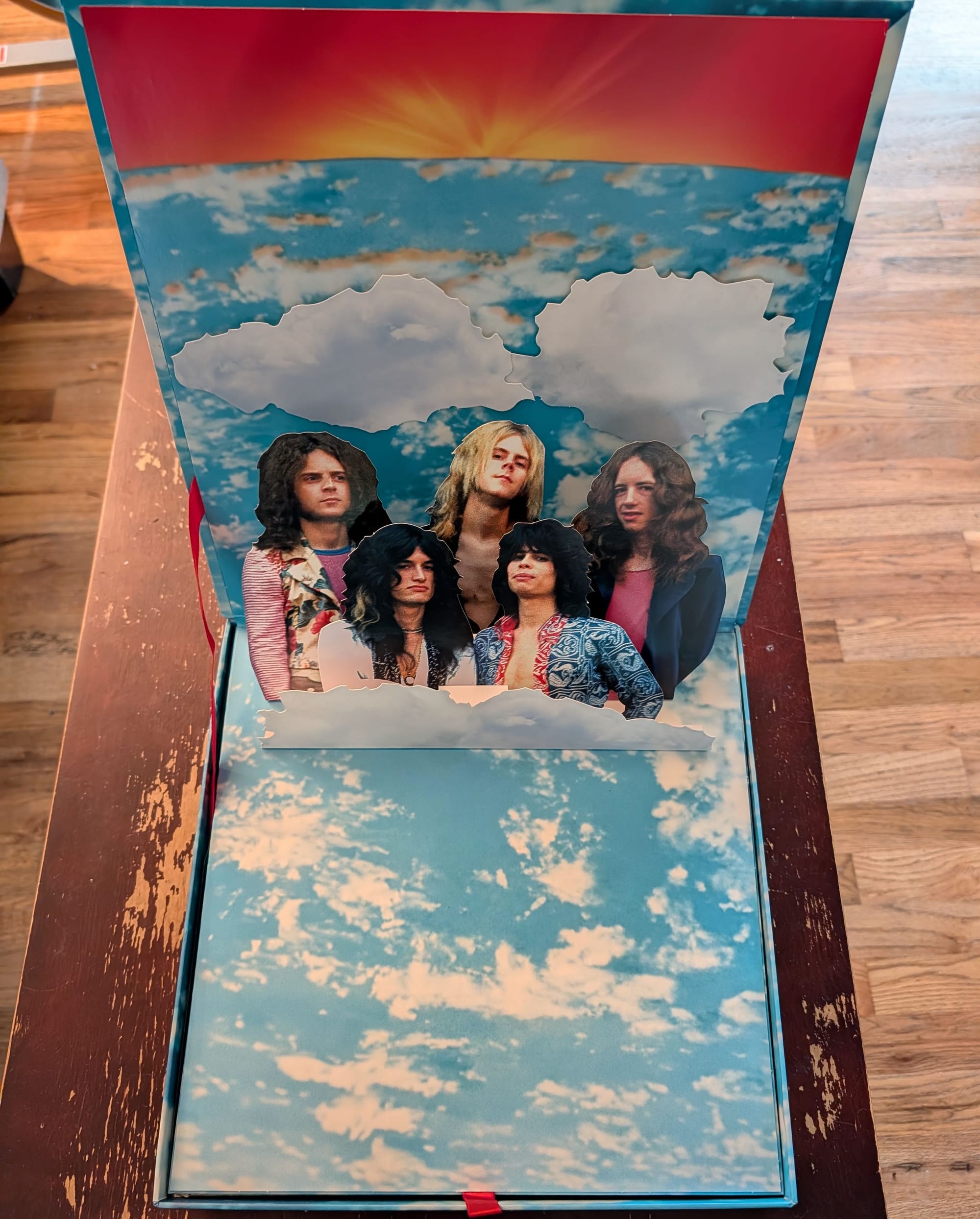 The pop-up inside the Aerosmith box set.