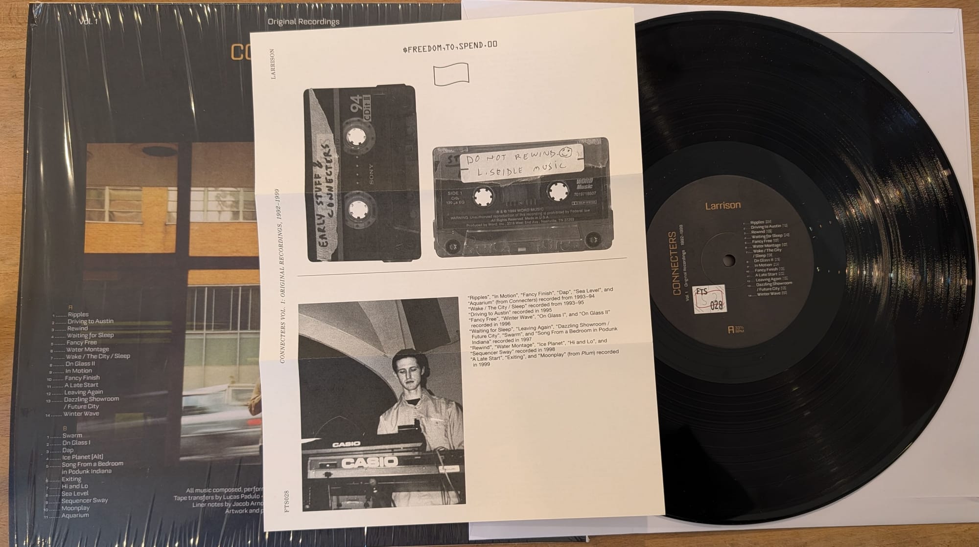 Back cover, insert, and disc for Larrison.