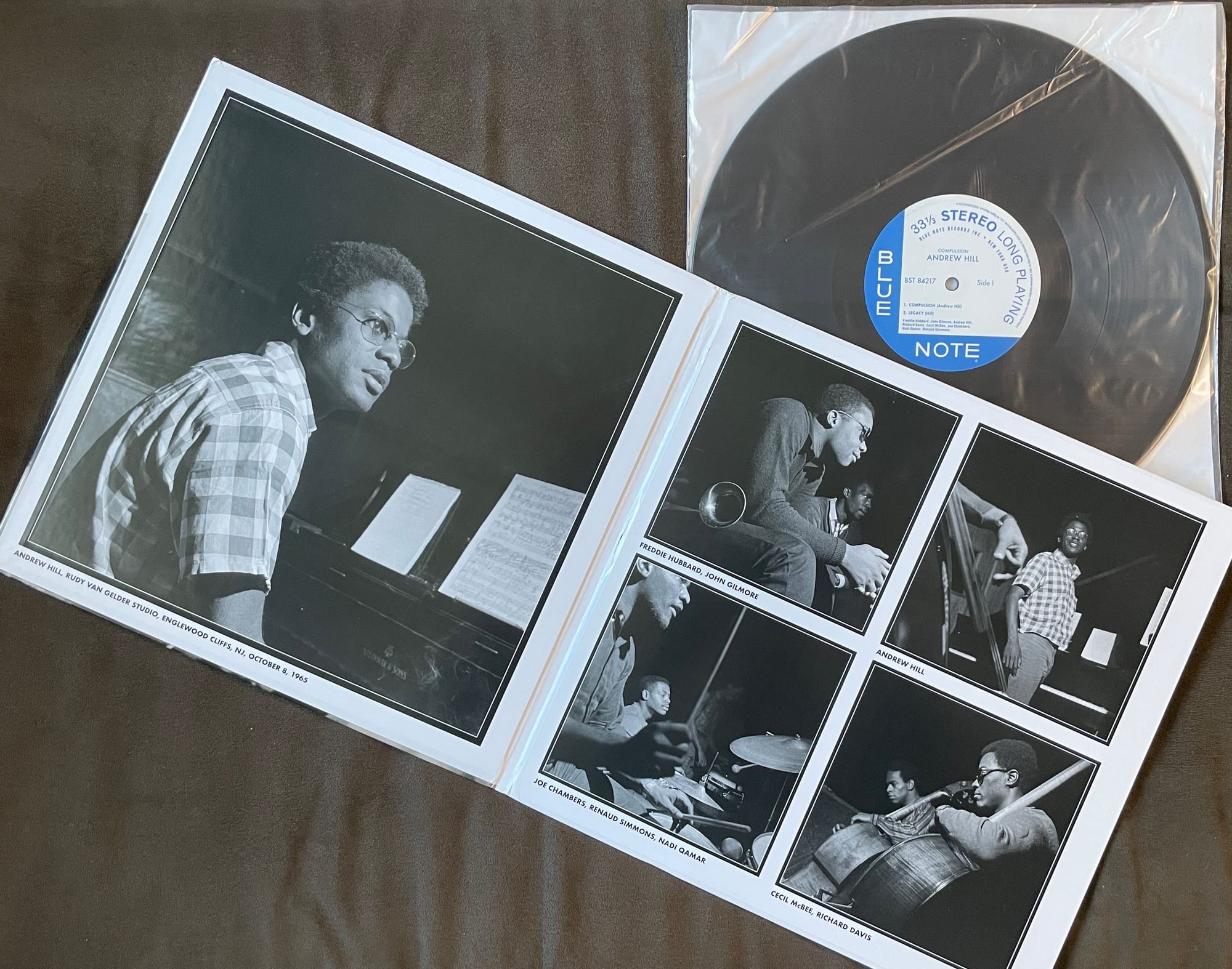 Inner gatefold and disc for Andrew Hill.