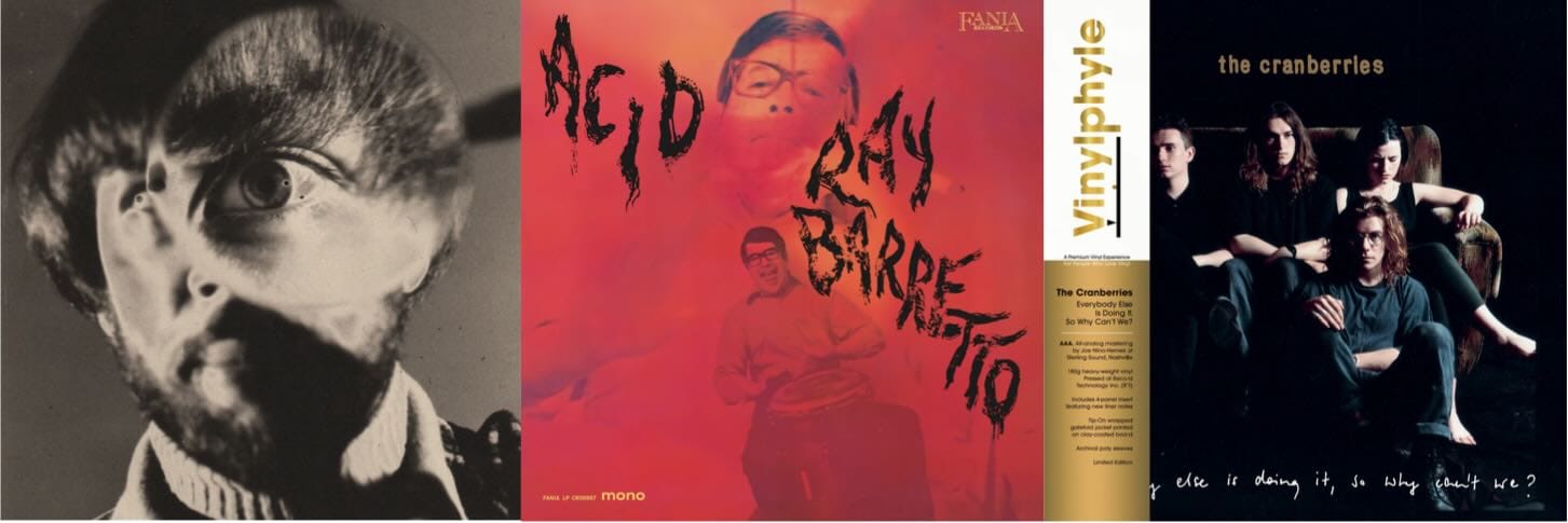 Cover art for Ted Lucas, Ray Barretto, and the Cranberries.