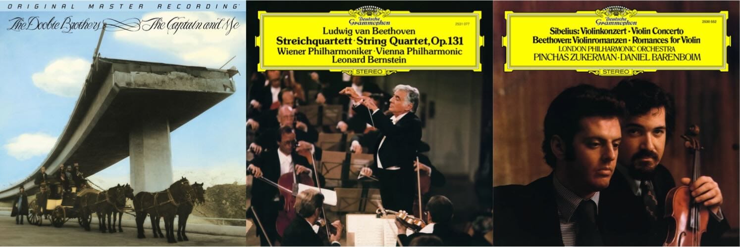 Cover art for the Doobie Brothers and Deutsche Grammophon's Original Source Series.
