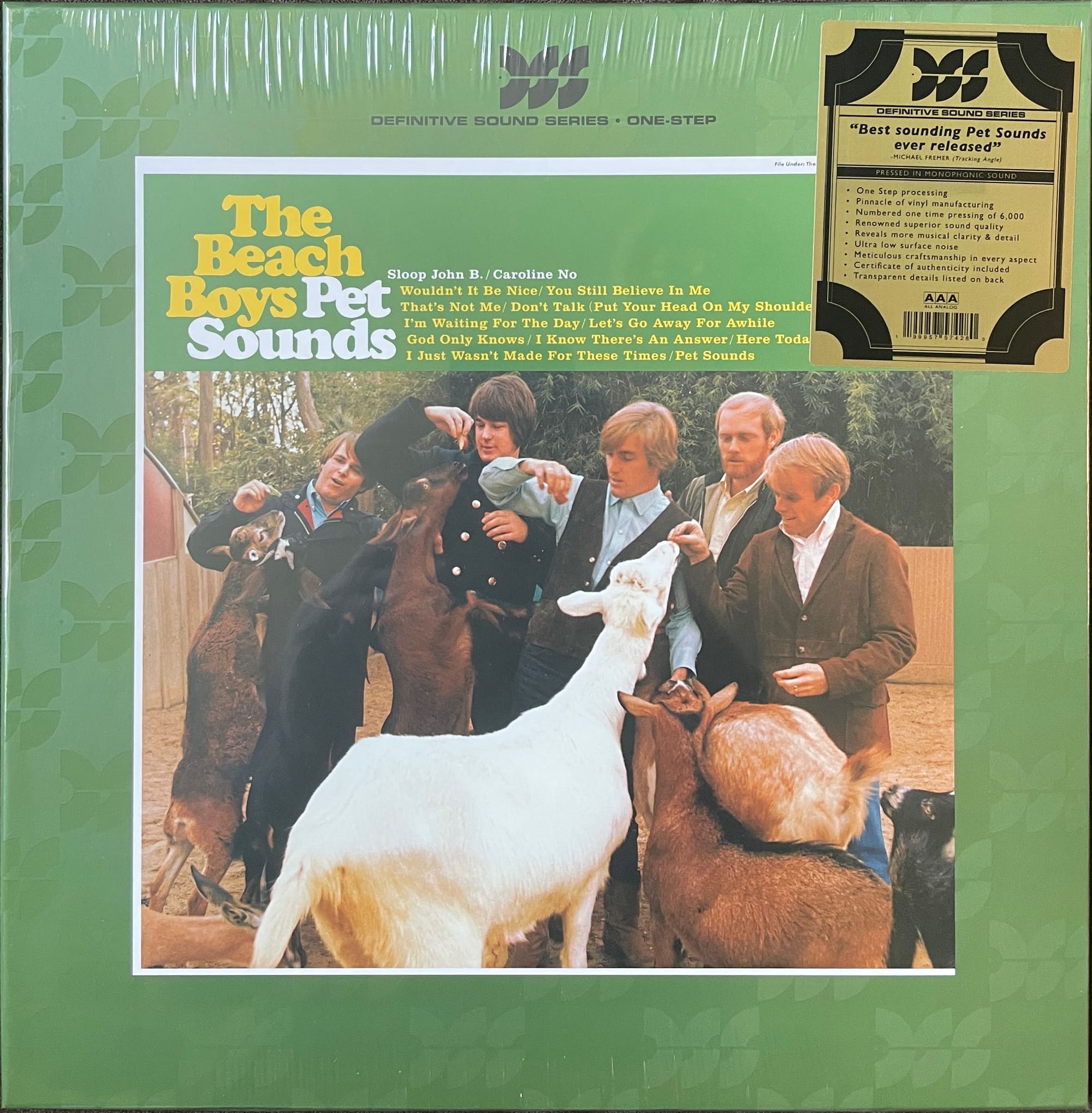 The front cover of the Definitive Sound Series edition of Pet Sounds.