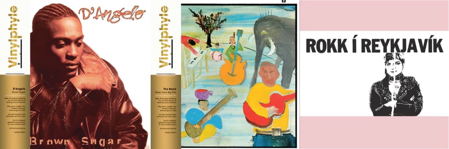 Cover art for D'Angelo, the Band, and Rokk í Reykjavík.