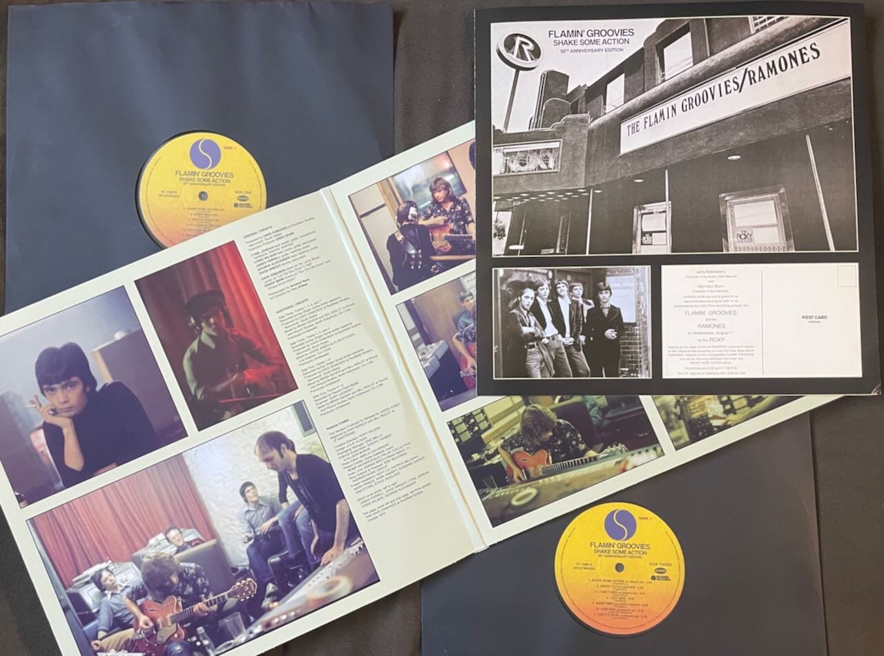 Inner gatefold, insert, and discs for Flamin' Groovies.