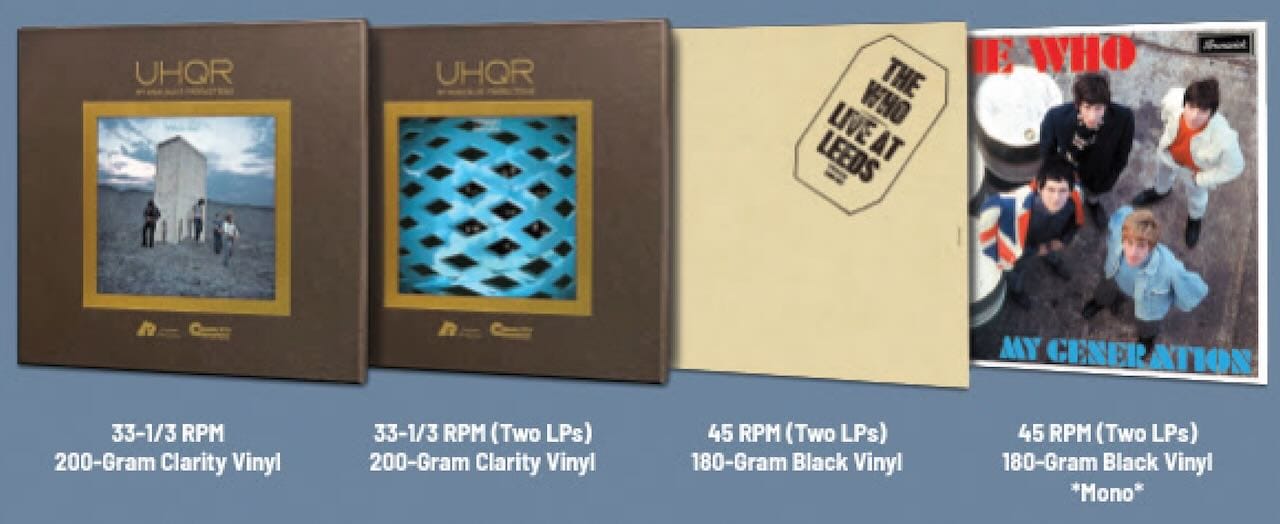 Upcoming Who reissues from Analogue Productions.