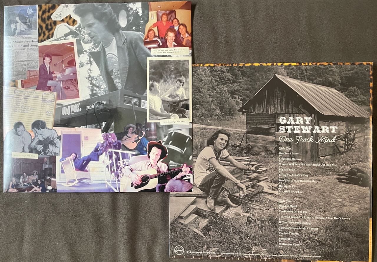 Inner sleeve and back cover for Gary Stewart.
