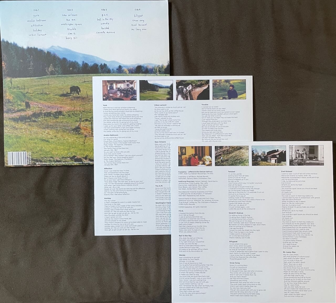 Back cover and inner sleeves for Guppyboy.