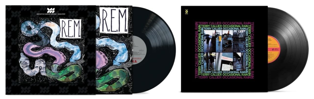 Cover art for R.E.M. and Terry Callier.