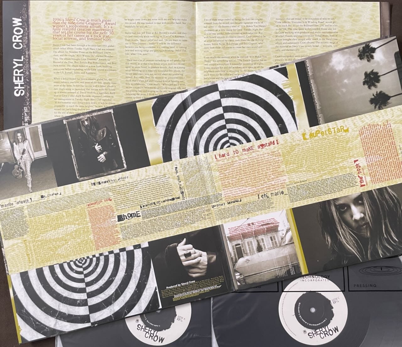 Insert, gatefold, and discs for Sheryl Crow.