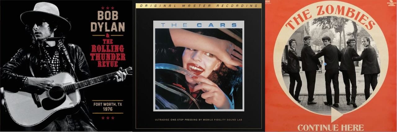 Cover art for Bob Dylan, the Cars, and the Zombies.