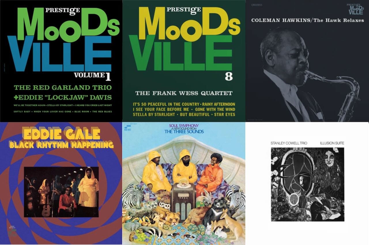 Cover art for Moodsville, Eddie Gale, the Three Sounds, and Stanley Cowell Trio.