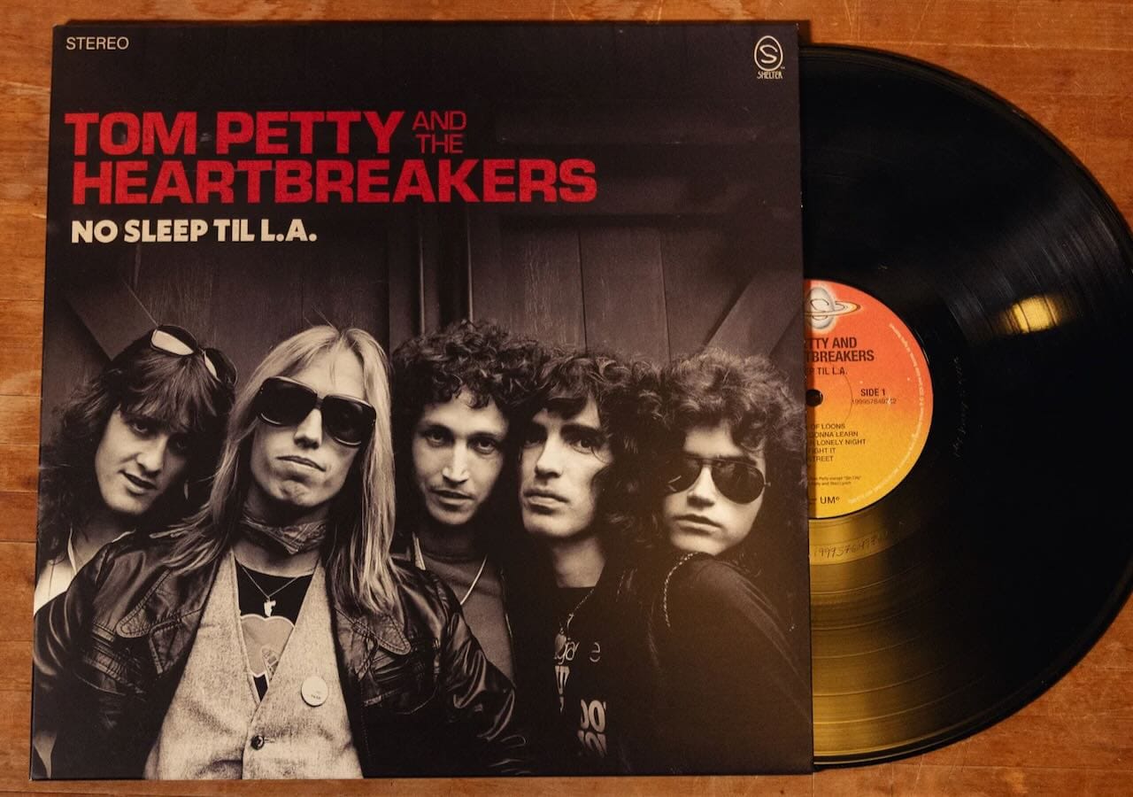 Cover art and disc for Tom Petty and the Heartbreakers' No Sleep Til L.A. album.