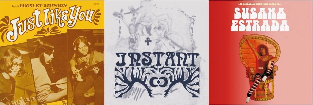 Cover art for Pugsley Munion, Instant, and Susana Estrada.