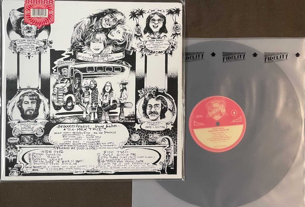 Back cover and disc for Doug Sahm.
