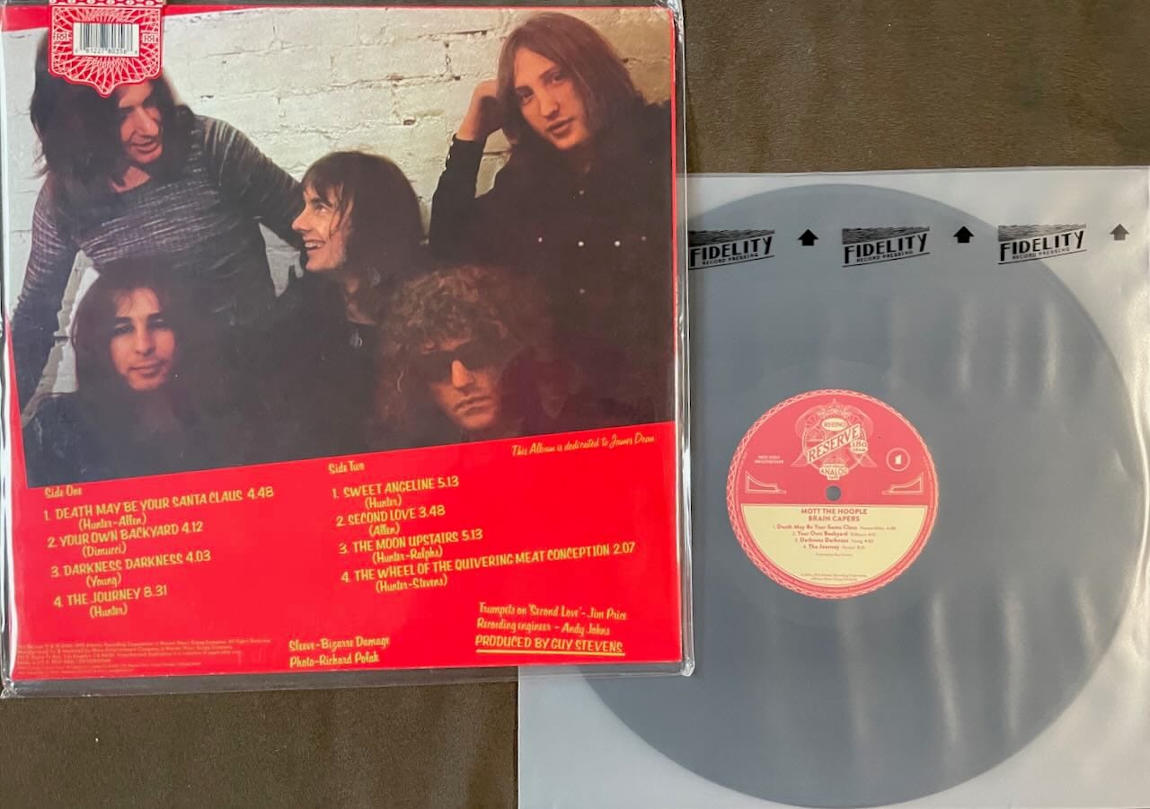 Back cover and disc for Mott the Hoople.
