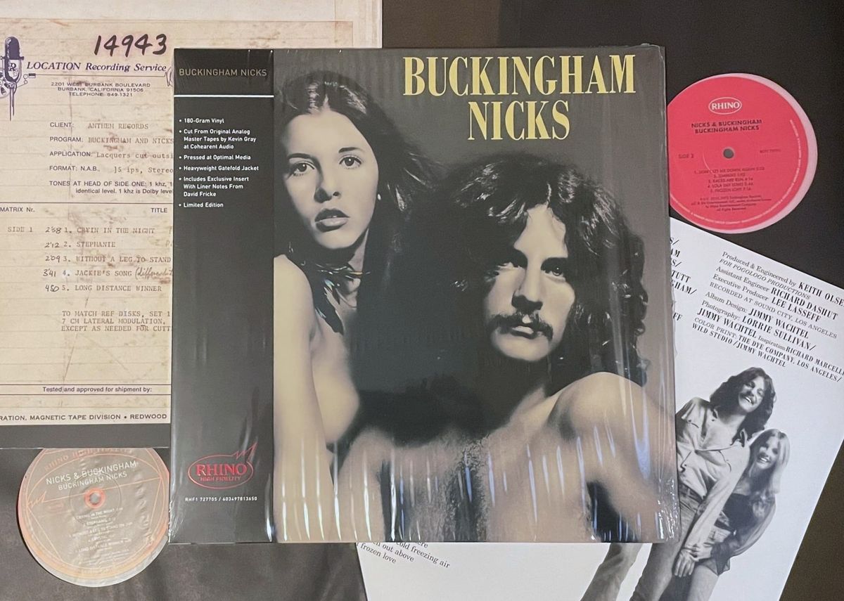 Two new vinyl reissues of the self-titled Buckingham Nicks album.