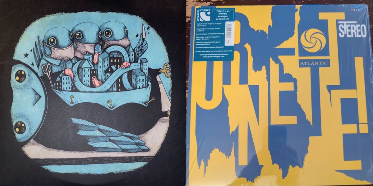 Album cover art for My Morning Jacket's Z and Ornette Coleman's Ornette!