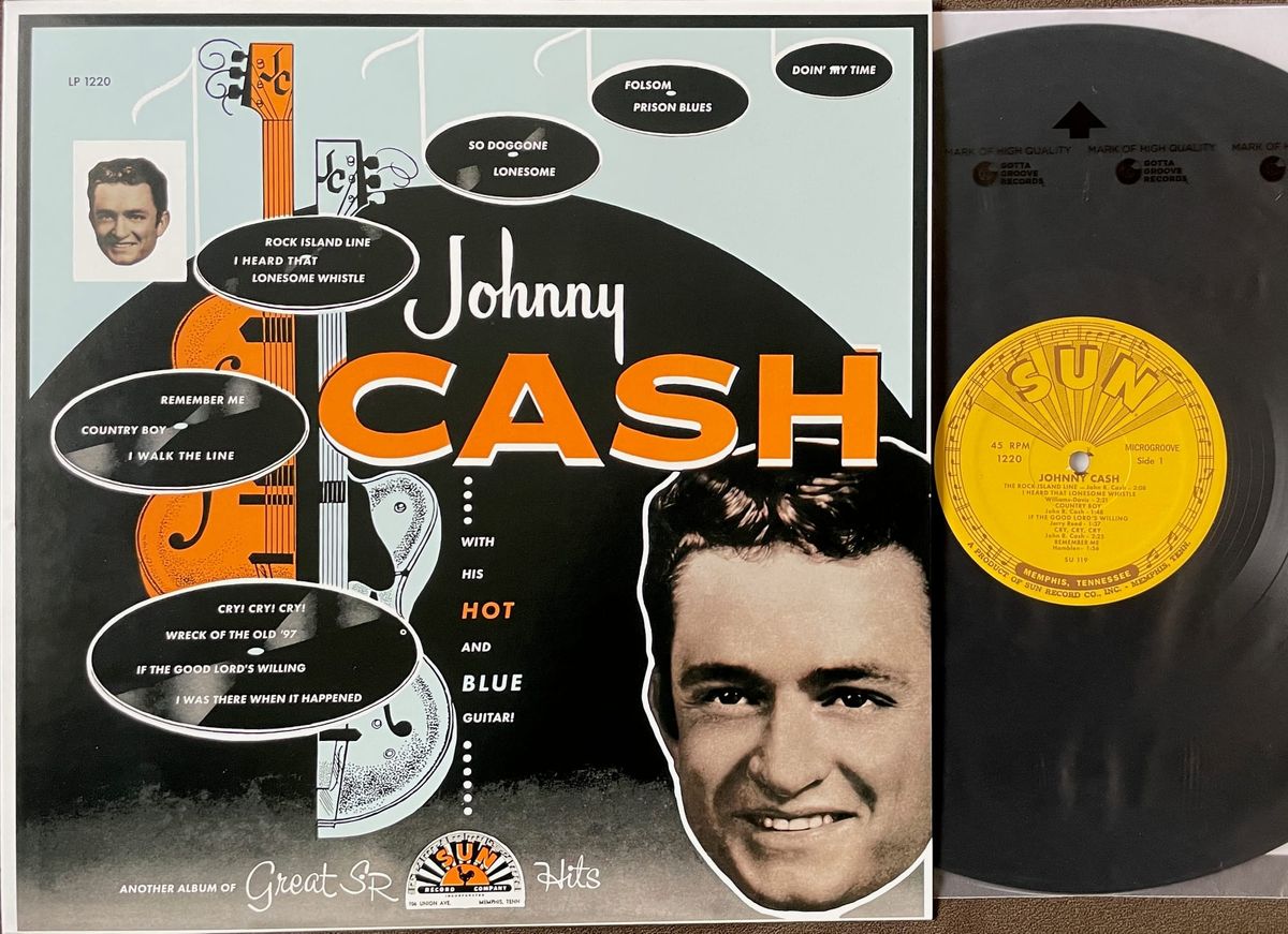 Cover art for the Intervention Records reissue of Johnny Cash.