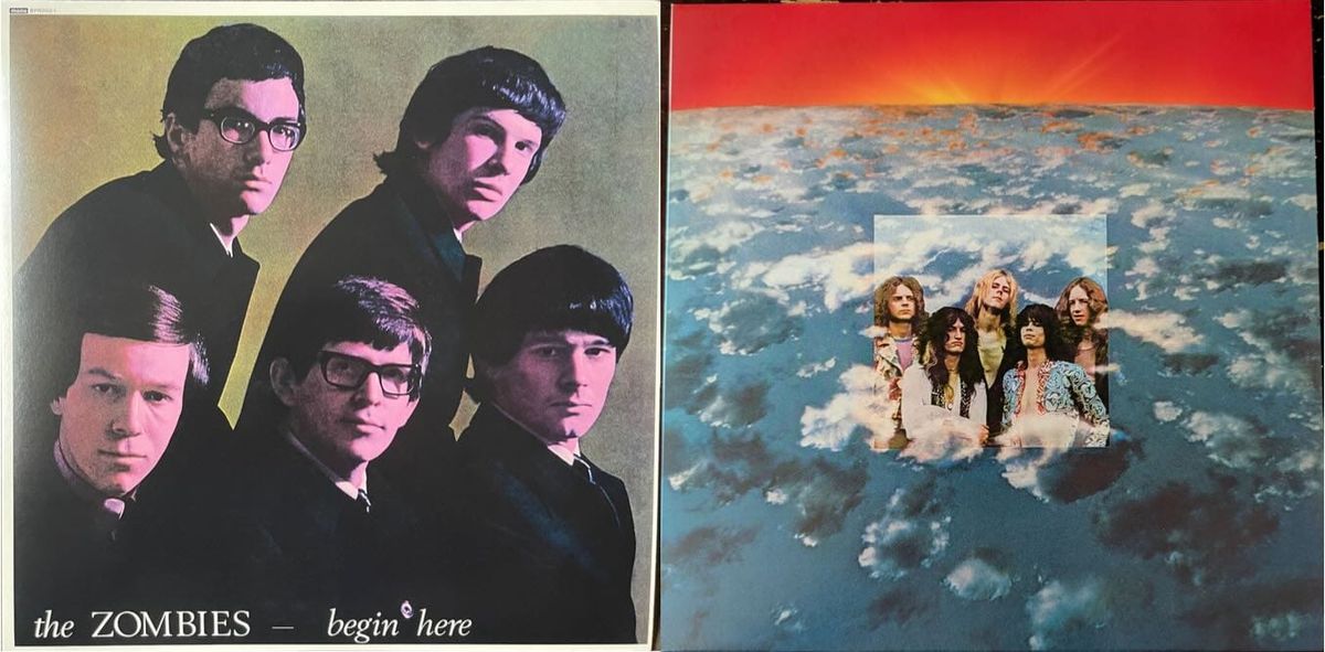 Cover art for the Zombies and Aerosmith.
