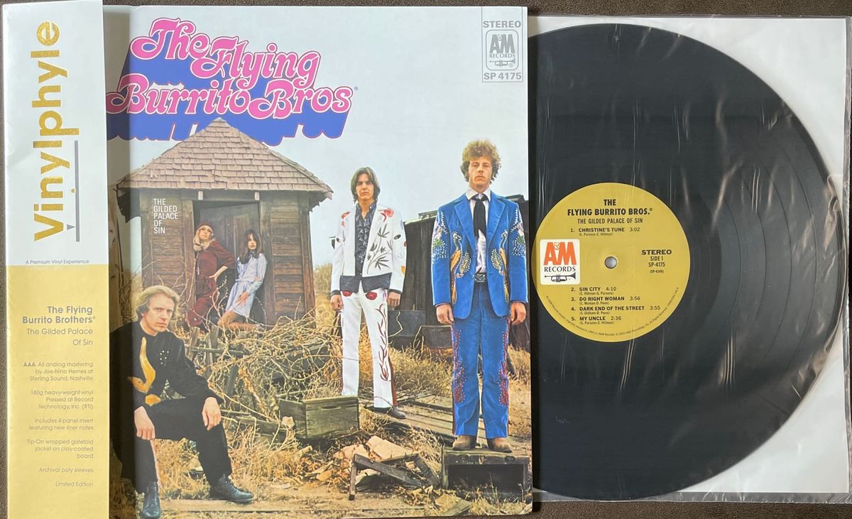 Cover art and disc for the Vinylphyle edition of the Flying Burrito Brothers.