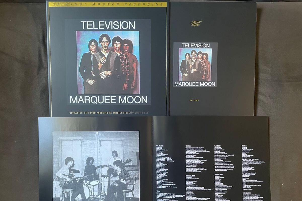 Cover art and contents for Mobile Fidelity's edition of Television's Marquee Moon.