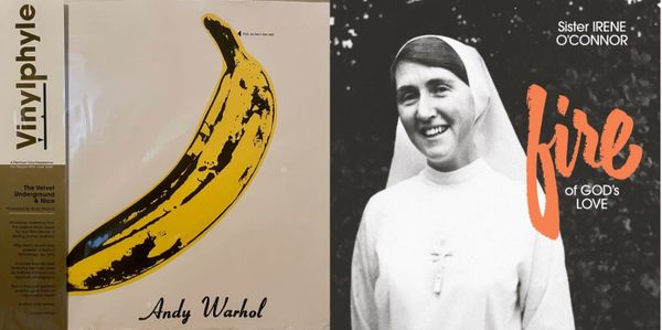 Cover art for the Velvet Underground and Sister Irene O'Connor.