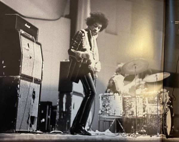 An image of Jimi Hendrix and Mitch Mitchell from the booklet for the Bold as Love box set.