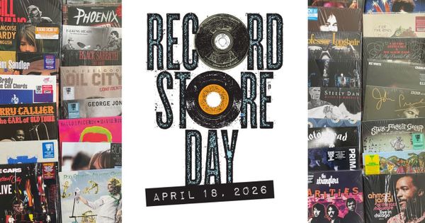 Some Record Store Day vinyl surrounding the RSD logo.