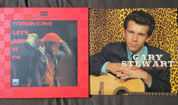 Cover art for Marvin Gaye and Gary Stewart.