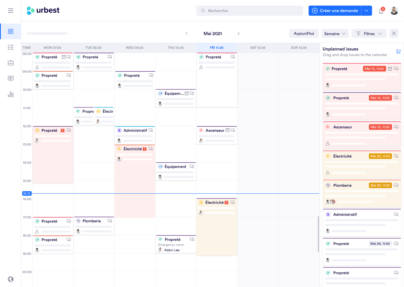 Nouvelle fonctionnalité : Calendrier