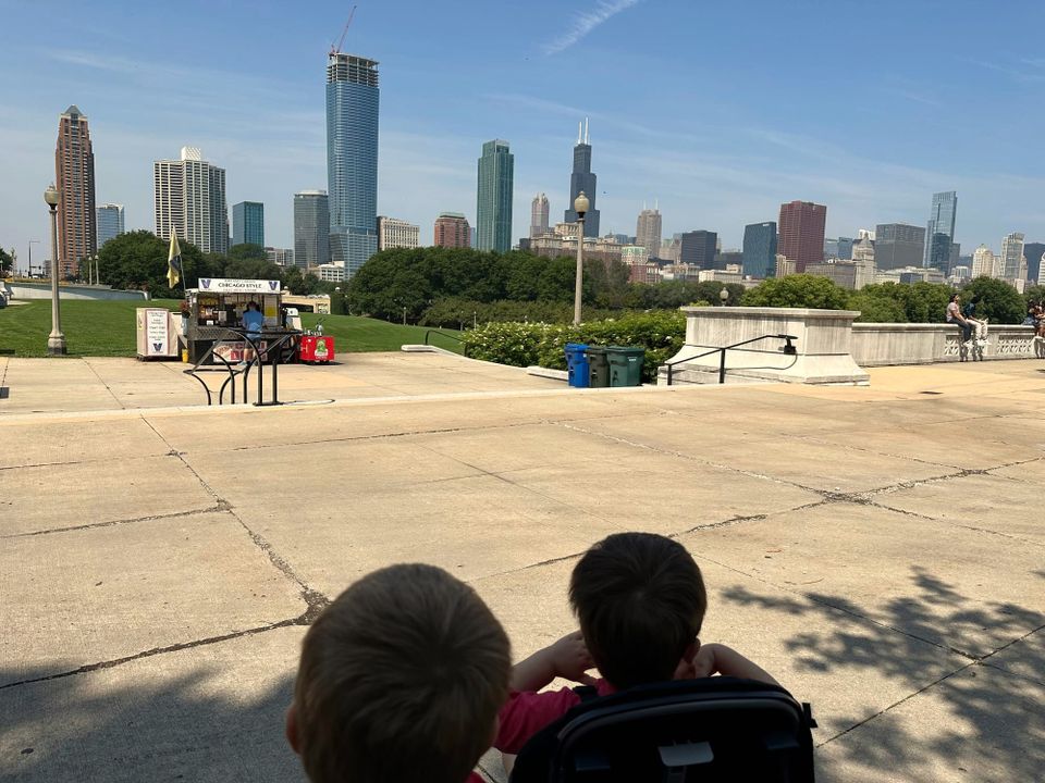  Museum Campus view, family trips Chicago