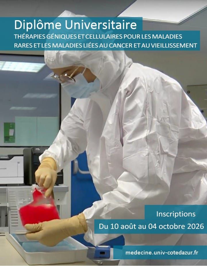 DU thérapies géniques et cellulaires pour les maladies rares et les maladies liées au cancer et au vieillissement