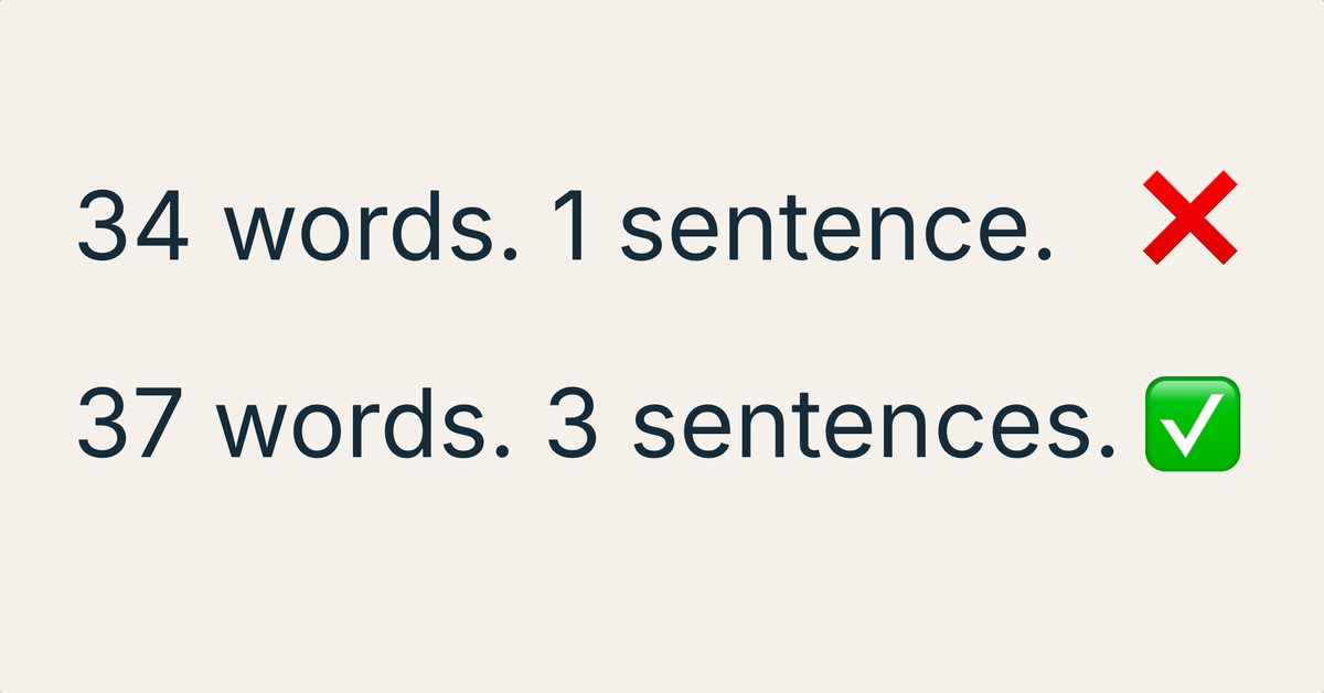The longer version is sometimes easier to read