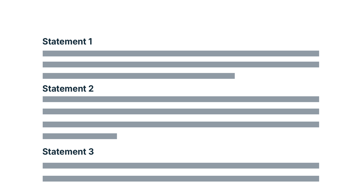 Write headings that carry the message