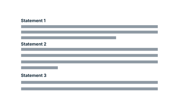 Write headings that carry the message