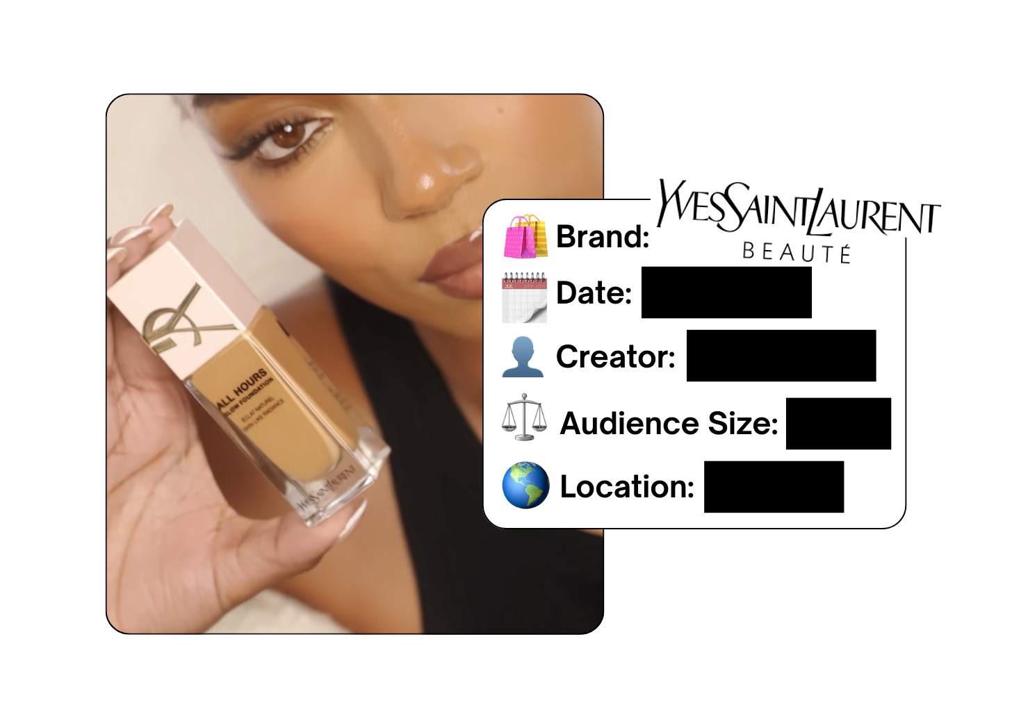 Spotted: YSL Beauty in a new paid collab