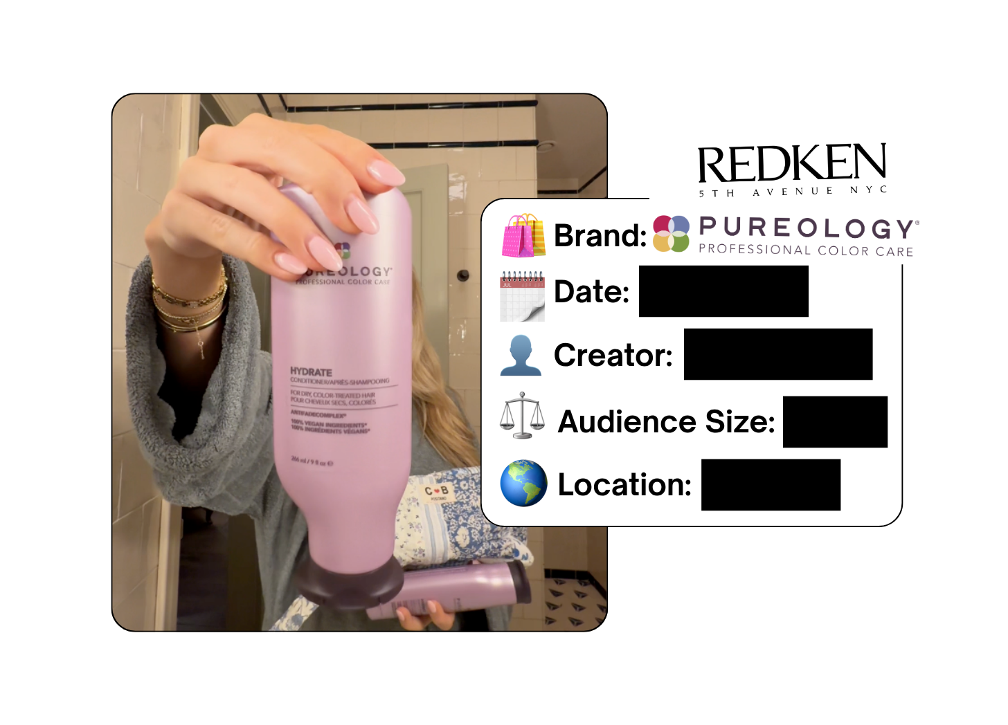Spotted: Pureology x Redken in a new paid collab