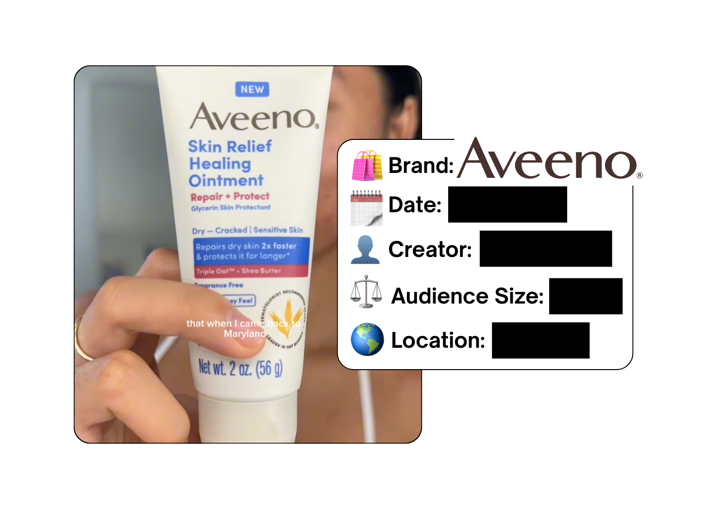 Spotted: Aveeno in a new paid collab