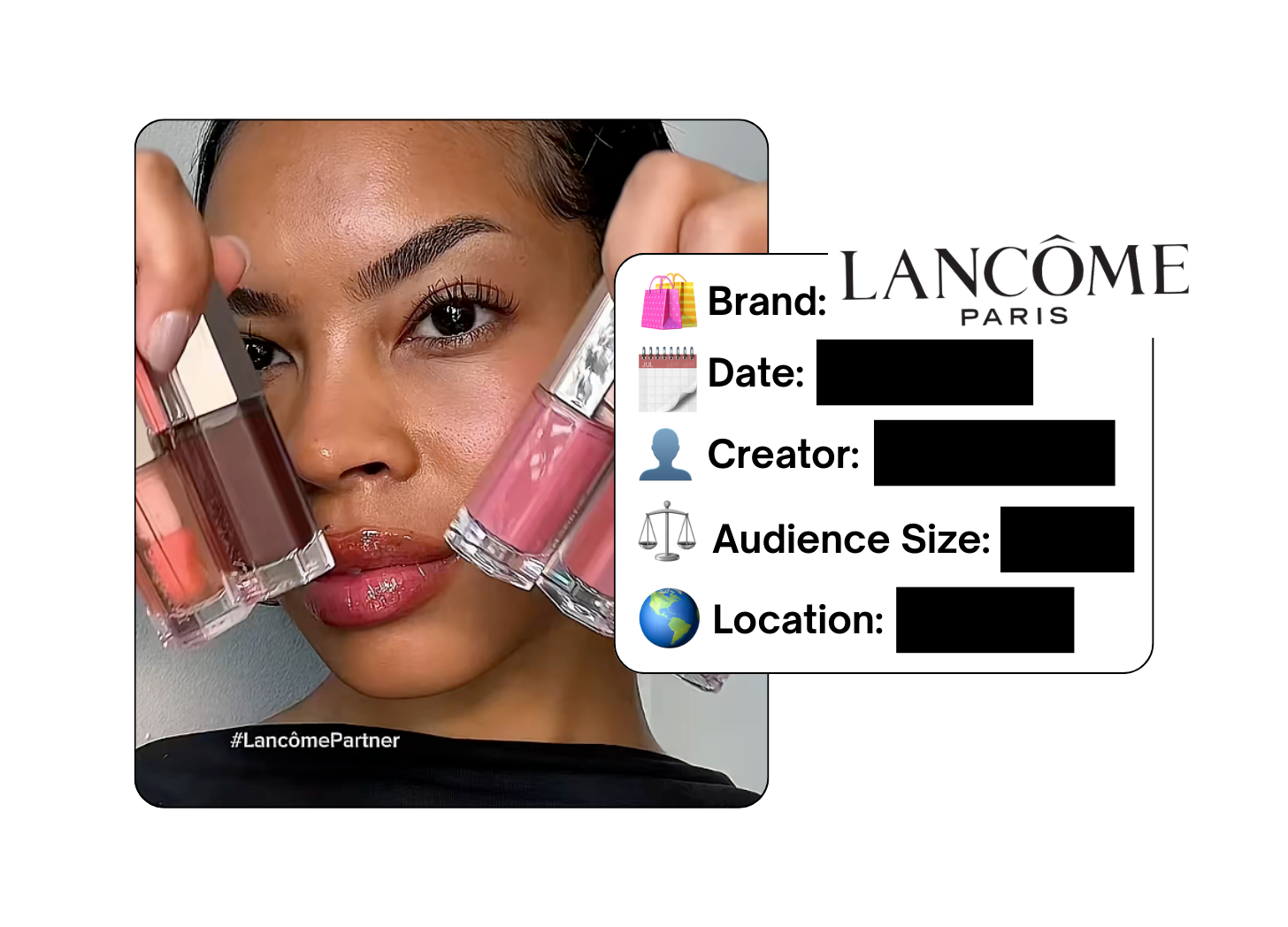 Spotted: Lancôme in a new paid collab
