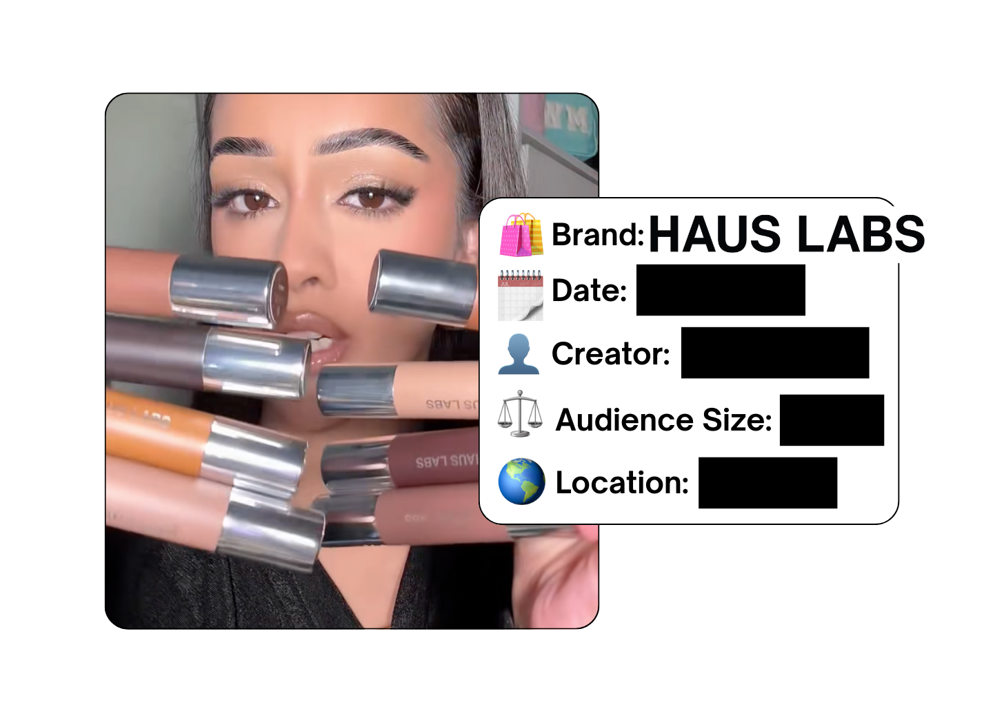 Spotted: Haus Labs in a new paid collab