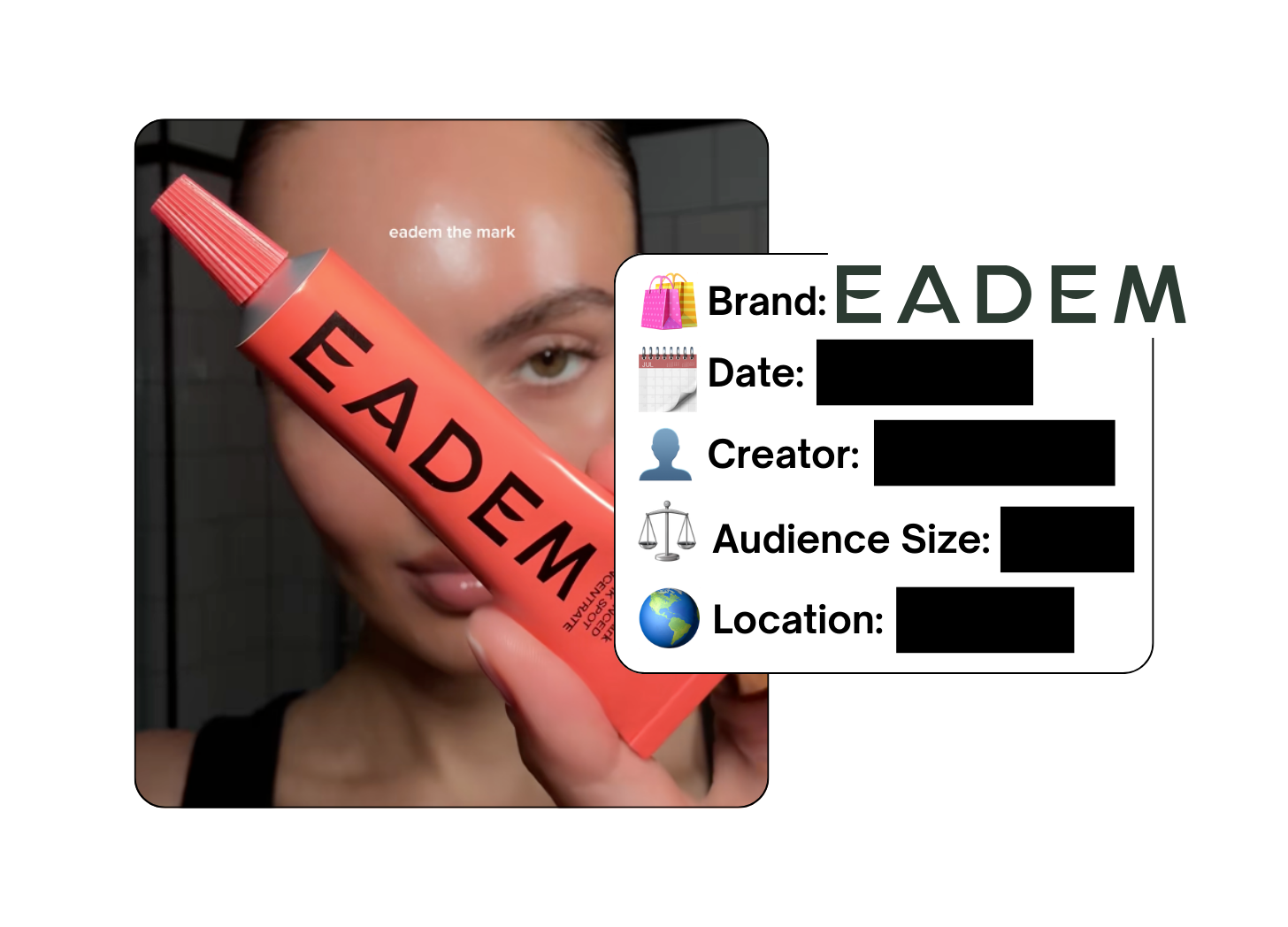 Spotted: EADEM in a new paid collab